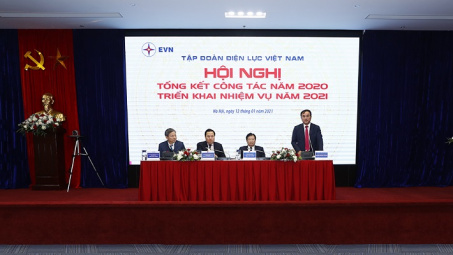 EVN tổ chức Hội nghị tổng kết công tác năm 2020, triển khai nhiệm vụ năm 2021
