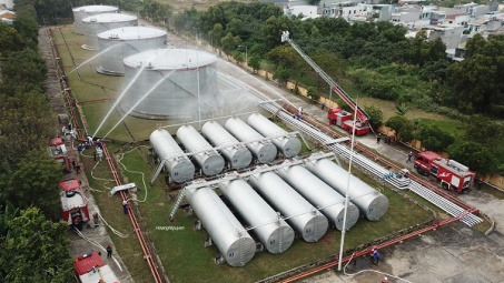 Kho Cảng Xăng dầu K2 hoàn thành kế hoạch PCCC & CNCH 2020