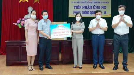 PVOIL trao tặng tỉnh Thanh Hóa máy thở chức năng cao thực hiện công tác phòng chống dịch Covid-19
