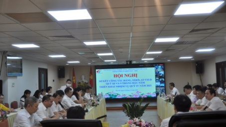 Hội nghị Sơ kết công tác Đảng, SXKD, ATVSLĐ quý III và 9 tháng đầu năm, triển khai nhiệm vụ quý IV năm 2021