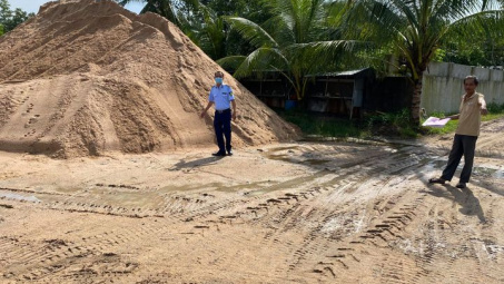 Bình Thuận: Tổng kiểm tra 56 bãi tập kết và điểm kinh doanh vật liệu xây dựng trên địa bàn huyện Đức Linh