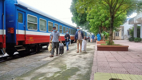 Thái Bình: Ghi nhận ca mắc đầu tiên trên chuyến tàu hồi hương từ miền Nam về tỉnh
