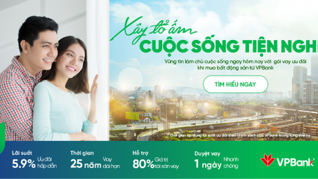 Vay mua bất động sản lãi suất chỉ từ 5,9% tại VPBank