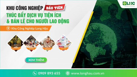 Khu công nghiệp đầu tiên thúc đẩy dịch vụ tiện ích & bán lẻ