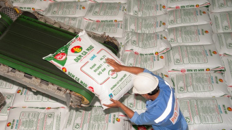 Phân bón Cà Mau cán mốc 8 triệu tấn urê