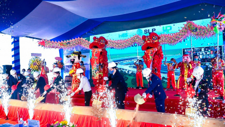SLP tổ chức lễ động thổ dự án SLP Park Long Hau
