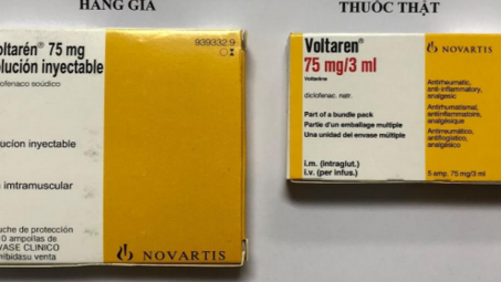 Cảnh báo mẫu thuốc giảm đau Voltarén 75mg nghi ngờ là thuốc giả