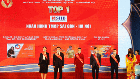 Nhiều sản phẩm của SHB được vinh danh “Top 1 Hàng Việt Nam được người tiêu dùng yêu thích nhất năm 2021”