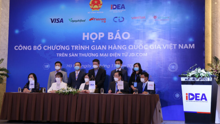 Gian hàng Quốc gia Việt Nam có mặt trên sàn thương mại điện tử xuyên quốc gia JD.com