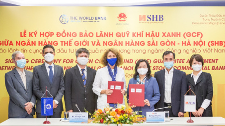 SHB và World Bank ký hợp đồng bảo lãnh Quỹ Khí hậu Xanh