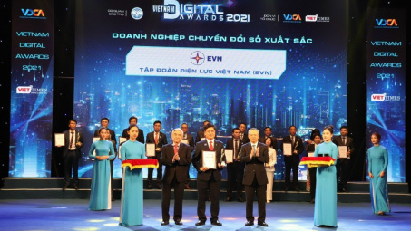 EVN được vinh danh là Doanh nghiệp chuyển đổi số xuất sắc