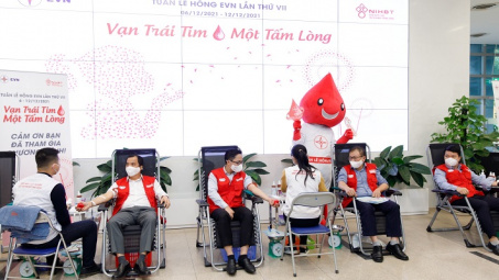 EVN đóng góp 9.707 đơn vị máu trong Tuần lễ hồng