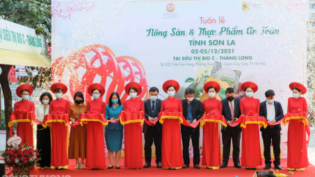 Khai mạc Tuần lễ Nông sản và thực phẩm an toàn tỉnh Sơn La tại siêu thị Big C Thăng Long