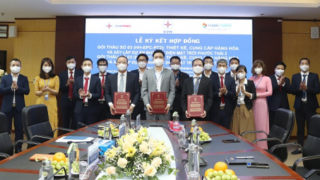 Ký hợp đồng các gói thầu EPC 2 dự án điện mặt trời Phước Thái 2 và Phước Thái 3