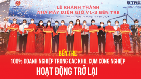 Bến Tre: 100% doanh nghiệp trong các khu, cụm công nghiệp hoạt động trở lại