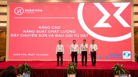 Xuân Hoà Việt Nam: Cải tiến năng suất chất lượng dây chuyền sơn và bao gói đóng hộp tủ sắt