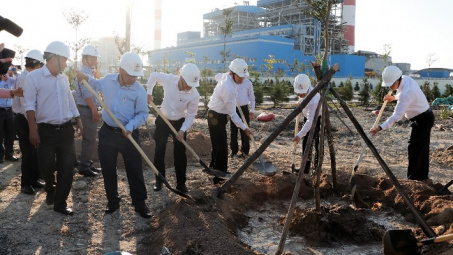 Nhiệt điện Vĩnh Tân: Hưởng ứng phong trào “Tết trồng cây”