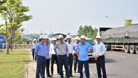 Công ty Nhôm Đắk Nông - TKV đón Đoàn Lãnh đạo Tập đoàn TKV về thăm và làm việc