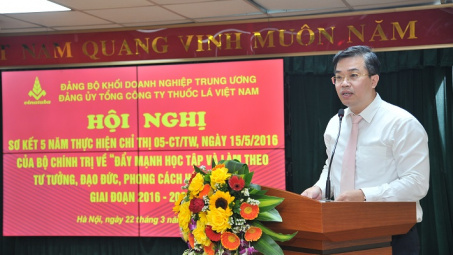 Đảng ủy Tổng công ty Thuốc lá Việt Nam: Học đi đôi với làm, luôn đề cao trách nhiệm nêu gương