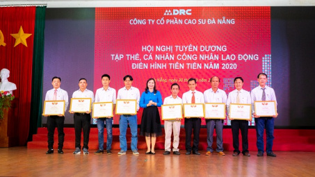 Cao su Đà Nẵng: Tuyên dương các điển hình tiên tiến trong phong trào thi đua năm 2020