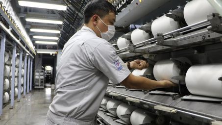 VNPOLY và các đối tác sản xuất được gần 2.000 tấn sợi DTY