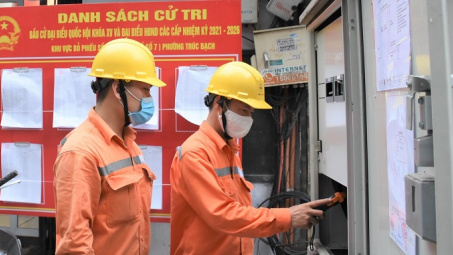 EVN đảm bảo cung ứng điện phục vụ bầu cử Đại biểu Quốc hội toàn quốc khóa XV và bầu cử Đại biểu Hội đồng Nhân dân
