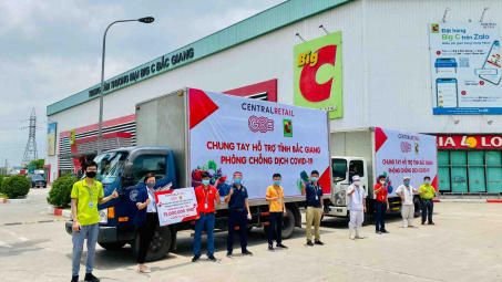 Central Retail tiếp sức chống Covid-19 cho hai "mặt trận" Bắc Giang, Vĩnh Phúc