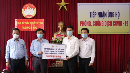 EVN ủng hộ Bắc Giang, Bắc Ninh, Đà Nẵng phòng chống dịch Covid-19