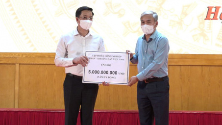 TKV tiếp tục ủng hộ 5 tỷ đồng cho công tác phòng chống dịch Covid-19