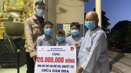 Đoàn cơ sở Nhiệt điện Vĩnh Tân 4 “San sẻ yêu thương, chung tay vượt qua đại dịch”