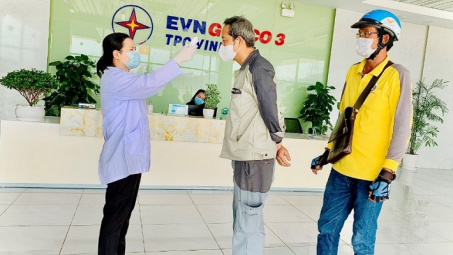 Nhiệt điện Vĩnh Tân triển khai các biện pháp phòng chống dịch, đảm bảo sản xuất điện