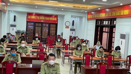 Cục QLTT Hà Nội: Tổ chức Hội nghị trực tuyến học tập Nghị quyết Đại hội Đảng bộ