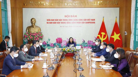 Tăng cường trao đổi, chia sẻ kinh nghiệm về công tác dân vận giữa Việt Nam và Campuchia