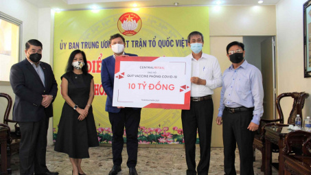 Central Retail đóng góp 10 tỷ đồng cho chương trình tiêm vaccine phòng dịch Covid-19