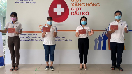 Petrolimex Cần Thơ: Tiếp nguồn máu khan hiếm trong đại dịch Covid-19