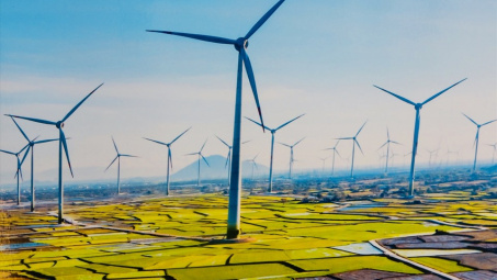 13 nhà máy điện gió với tổng công suất 611,33 MW đã đi vào vận hành thương mại
