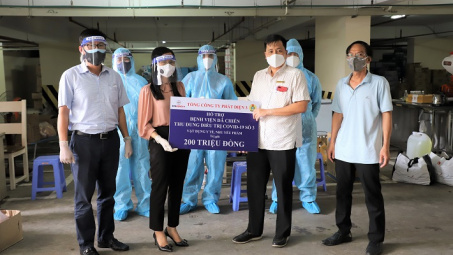Tổng Công ty Phát điện 3 hỗ trợ hơn 600 triệu đồng cho tuyến đầu phòng chống dịch