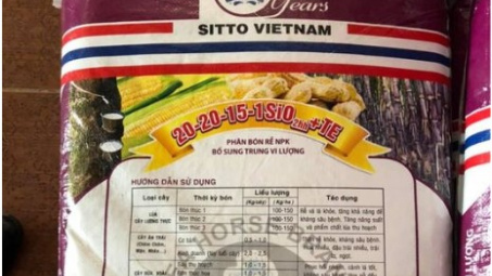 Bày bán 25 tấn phân bón không phù hợp quy chuẩn kỹ thuật, hộ kinh doanh bị phạt gần 400 triệu đồng