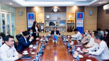 Bộ trưởng Bộ Công Thương Lào thăm và làm việc tại PVOIL Lào