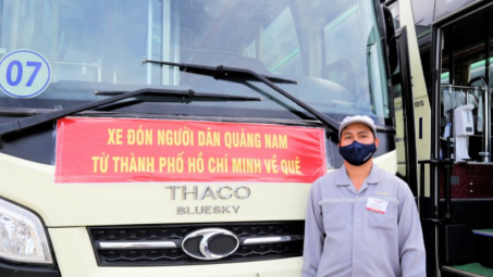 THACO ủng hộ 100.000 bộ kit test nhanh Covid-19 cho tỉnh Quảng Nam và hỗ trợ phương tiện đưa người dân Quảng Nam từ TP.HCM về quê