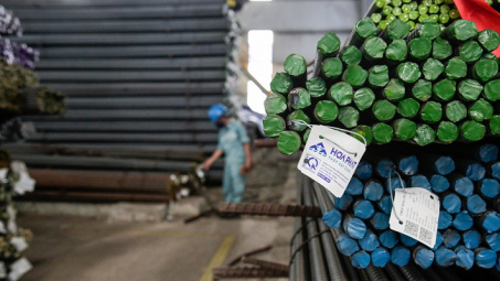 Thị phần thép xây dựng Hòa Phát tăng lên 37%