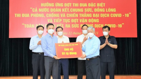 Petrolimex ủng hộ 01 tỷ đồng Hưởng ứng đợt vận động “Toàn dân đoàn kết, ra sức phòng dịch Covid-19”