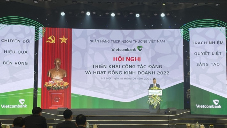 Vietcombank nộp ngân sách gần 11.000 tỷ đồng, tỷ lệ nợ xấu thấp nhất 0,63%