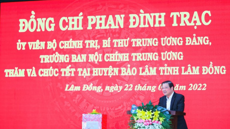 Trưởng Ban Nội chính Trung ương thăm, chúc tết tại Công ty Nhôm Lâm Đồng - TKV