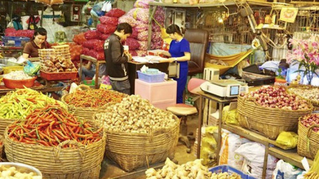 Chợ đầu mối có diện tích mặt bằng nền chợ tối thiểu 8.000 m2