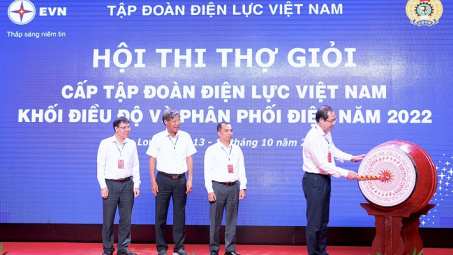 Khai mạc Hội thi Thợ giỏi EVN 2022 khối điều độ và phân phối điện