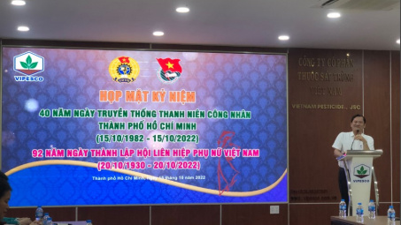 Công ty CP Thuốc sát trùng Việt Nam: Kỷ niệm Ngày truyền thống Thanh niên công nhân và Ngày Phụ nữ Việt Nam