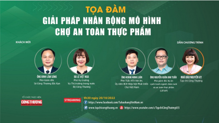[Tọa đàm trực tuyến] Giải pháp nhân rộng mô hình chợ an toàn thực phẩm