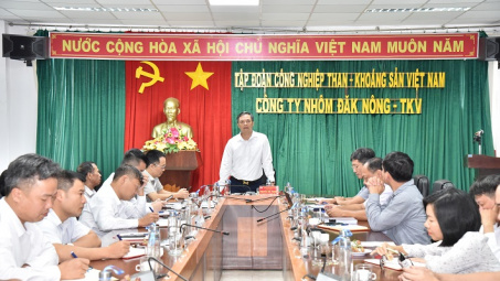 Công ty Nhôm Đắk Nông: Sản xuất 9 tháng đầu năm đạt 564.000 tấn alumin quy đổi