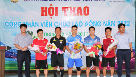 Nhiệt điện Vĩnh Tân tích cực tham gia hội thao, nâng cao sức khỏe người lao động